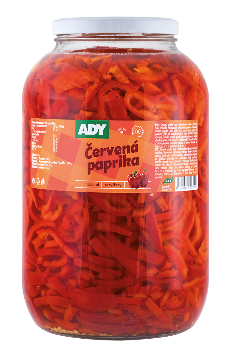ADY Paprika červená řezy 3,5 kg