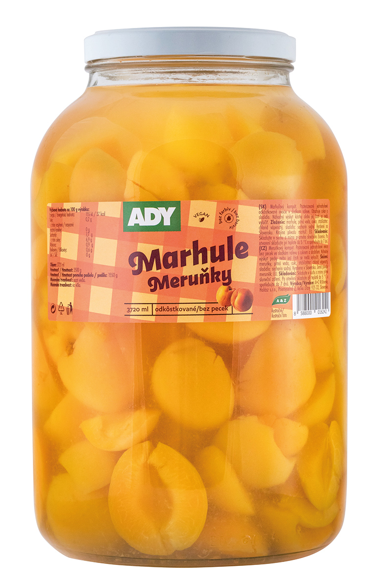 ADY Meruňky půlené 3,5 kg