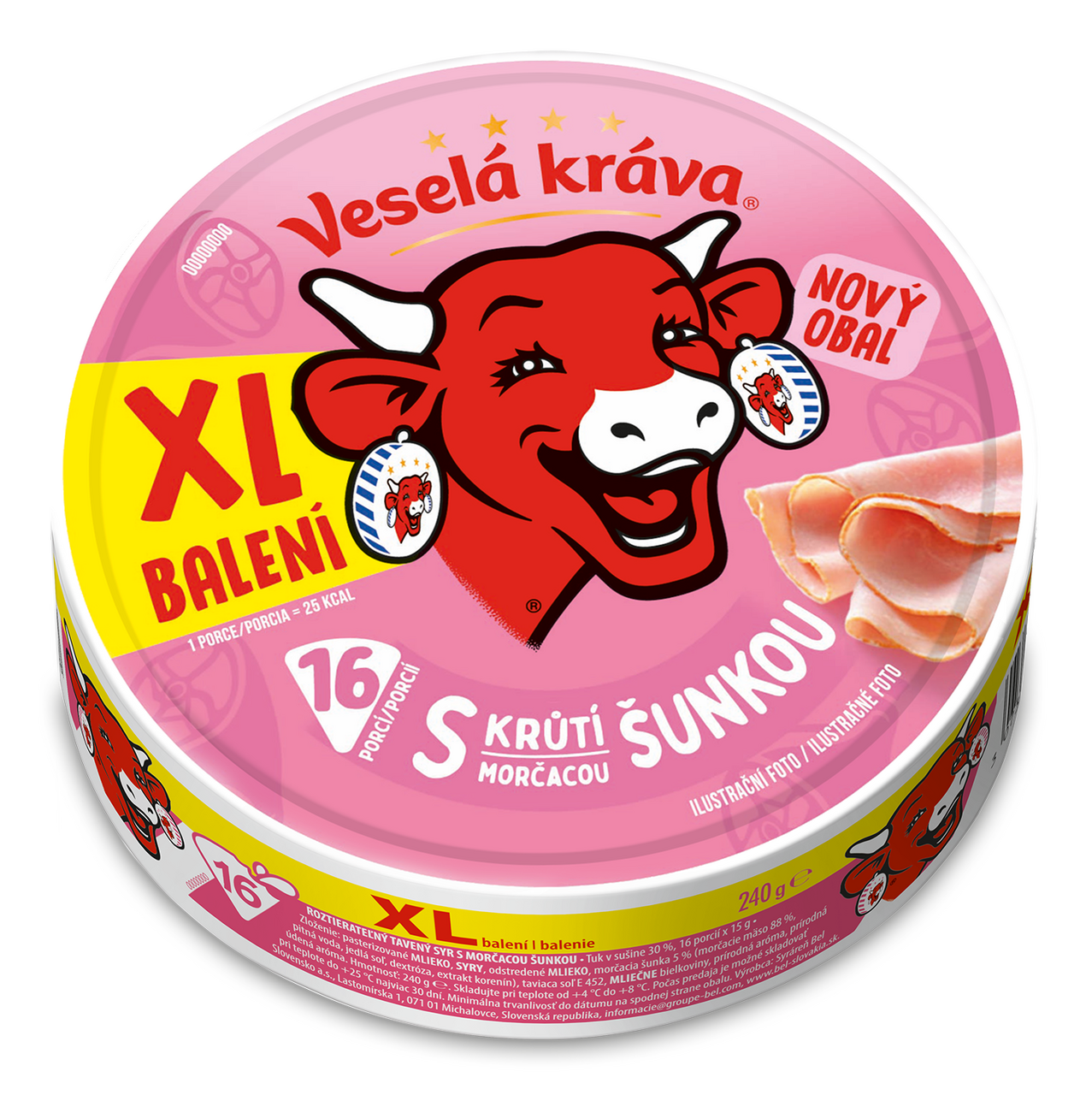 Veselá kráva XL šunka chlaz. 240 g