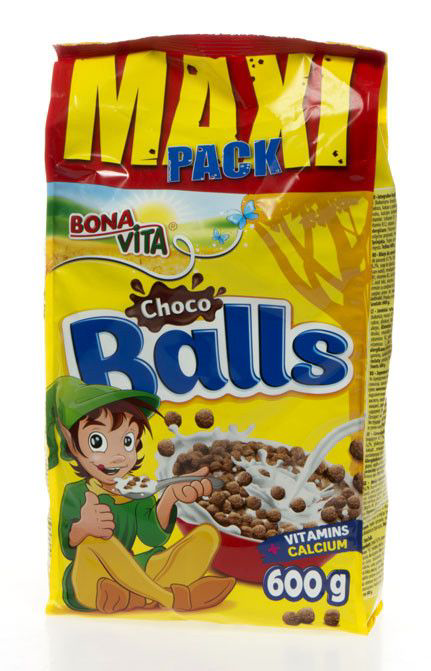 BONAVITA Choco balls cereální kuličky s kakaem 600 g