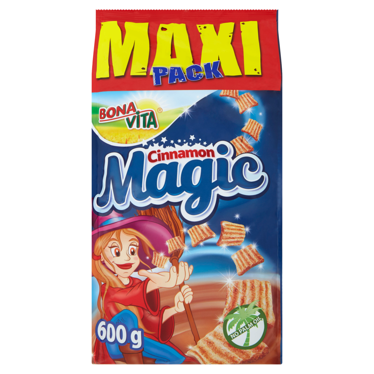 BONAVITA Cinnamon magic cereální čtverečky se skořicí 600 g