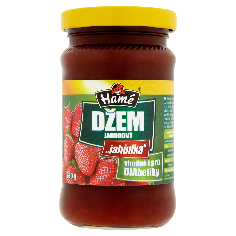 Hamé Džem jahodový se sníženým obsahem cukru 230 g