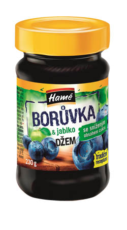 Hamé Džem borůvkový se sníženým obsahem cukru 230 g