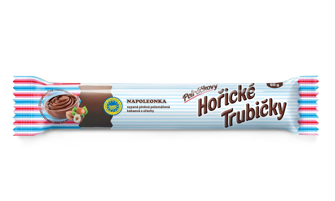 Petráčkovy Hořické trubičky plněné kakao 15 x 60 g