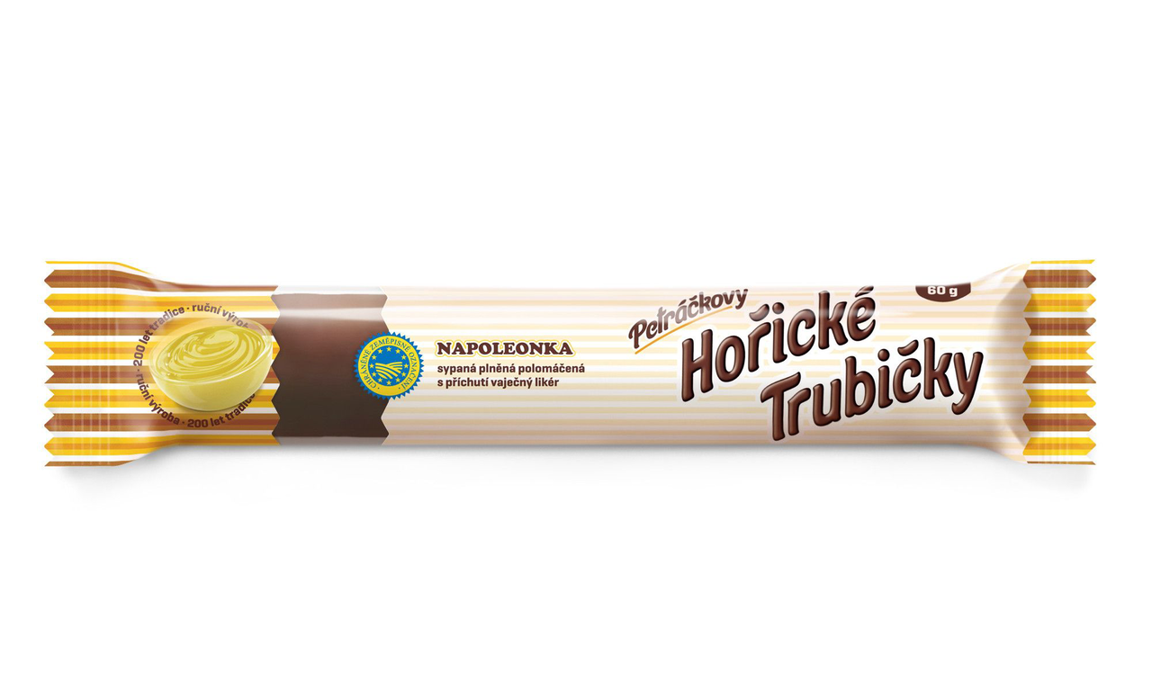 Petráčkovy Hořické trubičky Napoleonka vaječný likér 15 x 60 g