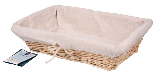 METRO PROFESSIONAL Košík 35 x 24,5 x 10 cm přírodní s béžovou výplní 1 ks