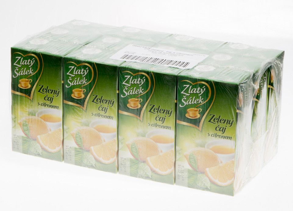 Zlatý šálek Zelený čaj s citronem 12 x 30 g