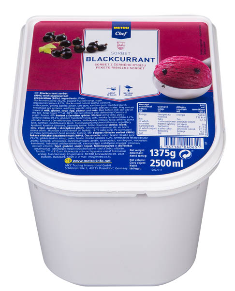 METRO Chef Sorbet černý rybíz mraž. 2,5 l
