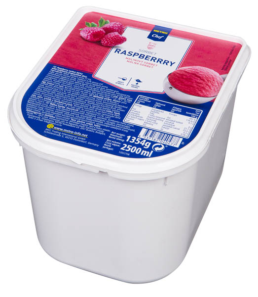 METRO Chef Sorbet malinový mraž. 2,5 l