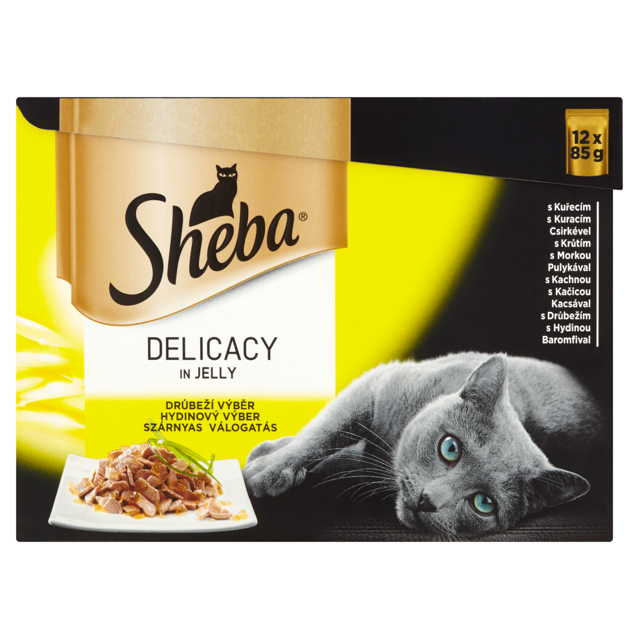 Sheba drůbeží v želé pro kočky 12 x 85 g