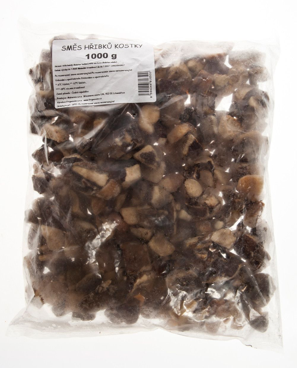 Frigoexim Směs hřibů kostky mraž. 1 kg
