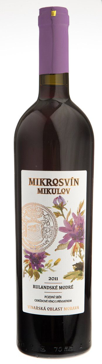 MIKROSVÍN Mikulov Flower Line Rulandské modré 750 ml