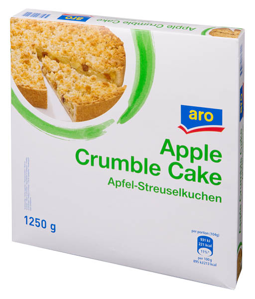 aro Jablečný koláč s drobenkou mraž. 1250 g