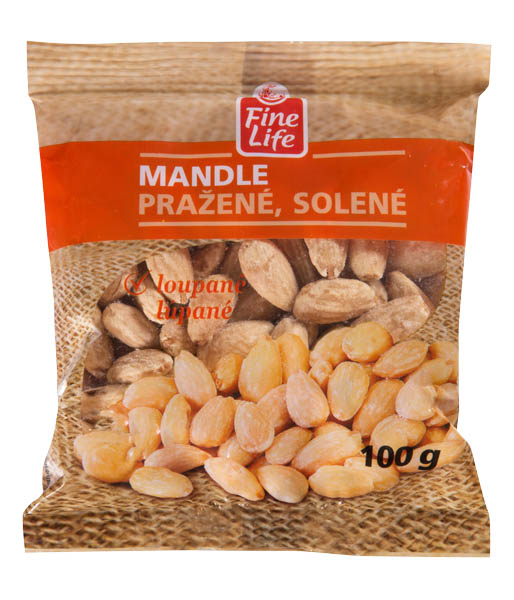 Fine Life Praž.Solené 100 g Mandle