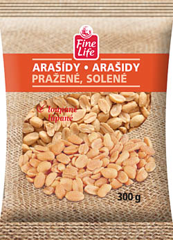Fine Life Arašídy pražené solené 300 g