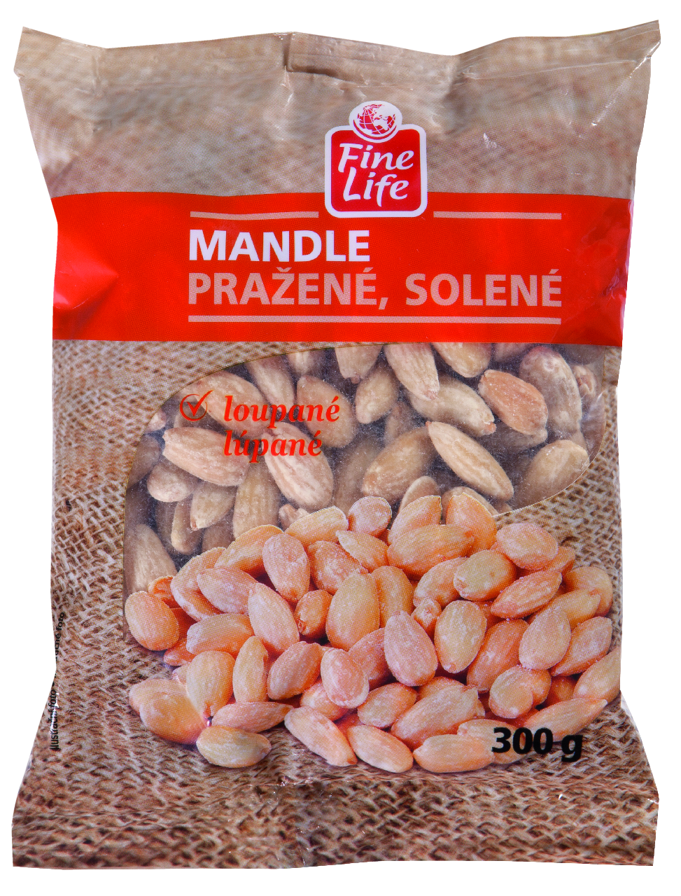 Fine Life Mandle pražené solené 300 g