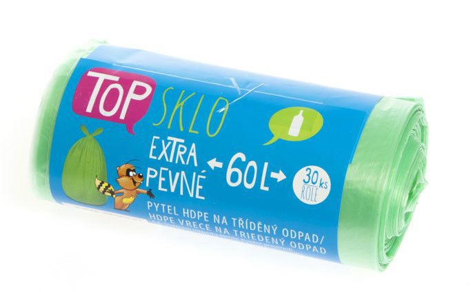 Pytle na tříděný odpad 60L zelené 30 ks