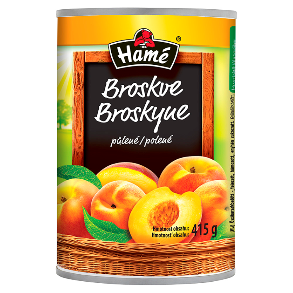 Hamé Broskve půlené 8 x 415 g