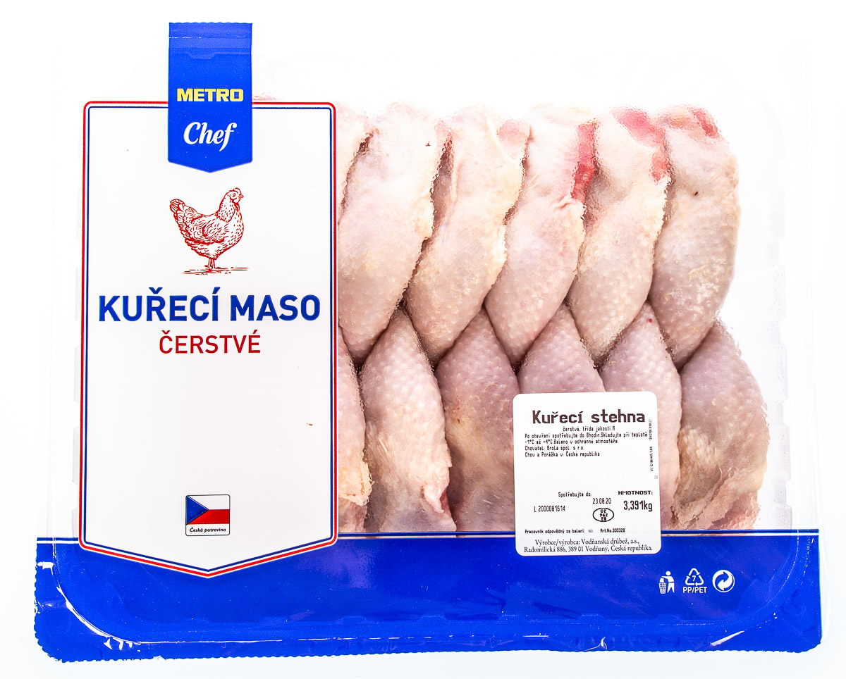 METRO Chef Kuřecí stehna CZ chlaz. váž. cca 3,5 kg