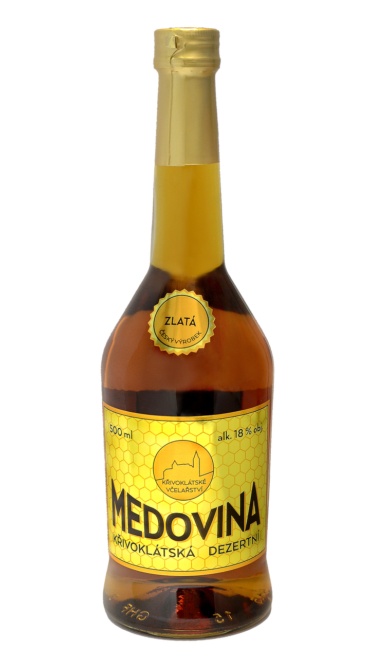 ČESKÁ VČELA Medovina Zlatá 18% 500 ml