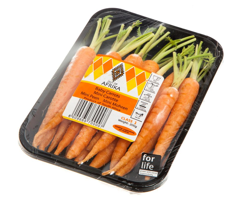 Mrkev baby s natí čerstvá 200 g tácek