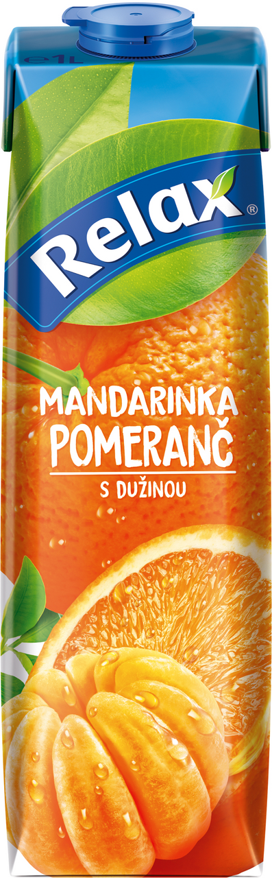 Relax select mandarinka pomeranč 12 x 1 l