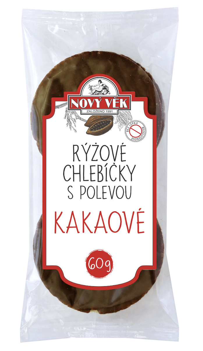NV RÝŽ. CHLEBÍČKY 60g KAKAO