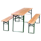 METRO PROFESSIONAL Pivní set sklápěcí 220 x 50 cm kov/dřevo 1 ks