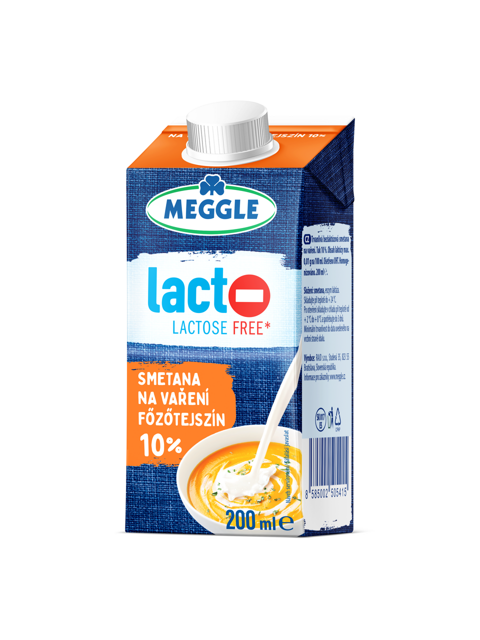 MEGGLE Smetana bezlaktózová 10% chlaz. 200 ml