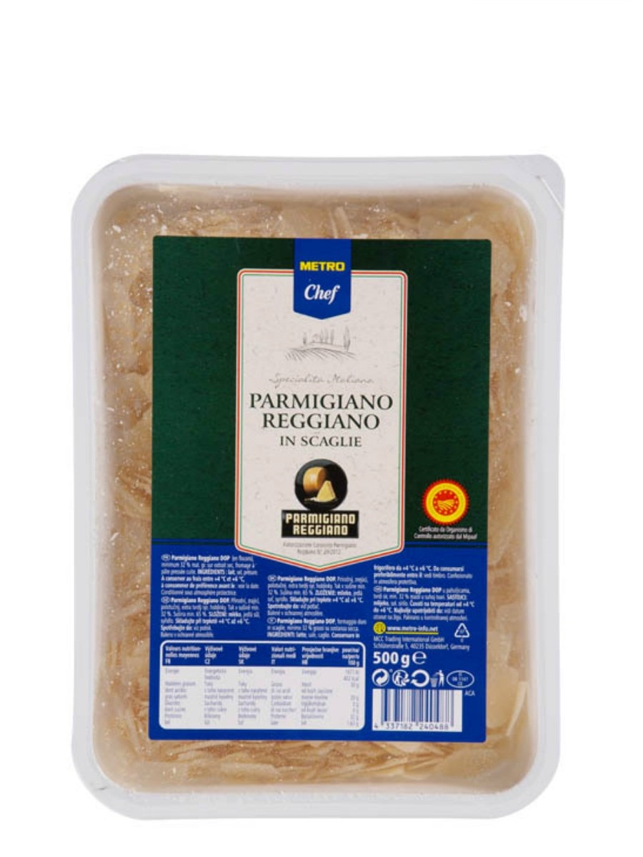 METRO Chef Parmigiano Reggiano Scaglie sýr hobliny chlaz. 500 g