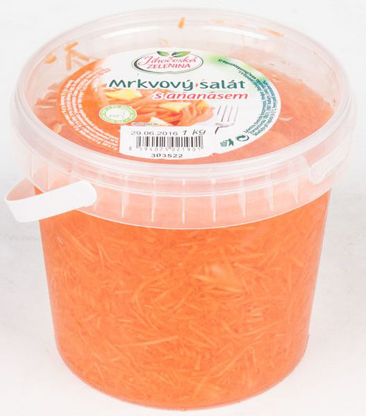 JIHOČESKÁ ZELENINA Salát mrkvový s ananasem chlaz. 1 kg