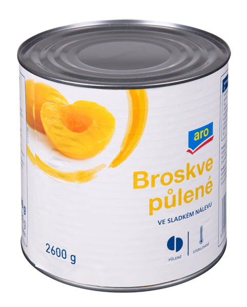 aro Broskve půlené 2600 g