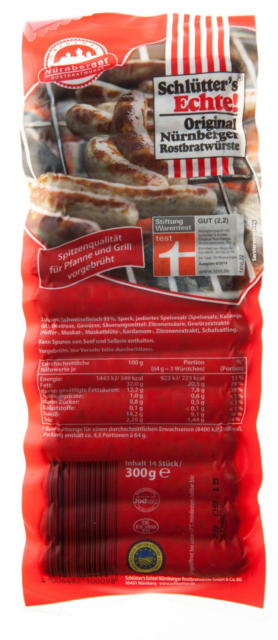 PONNATH Klobása norimberská Original chlaz. 300 g