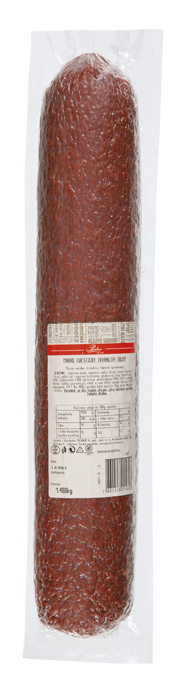 Turistický trvanlivý salám chlaz. váž. cca 1,6 kg