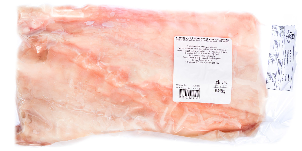 Krokodýl Tail filet mraž. váž.