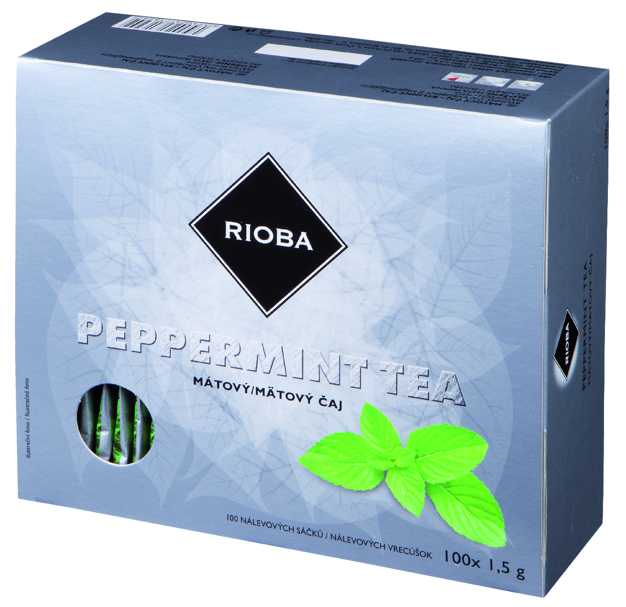 RIOBA Čaj mátový 100 x 1,5 g