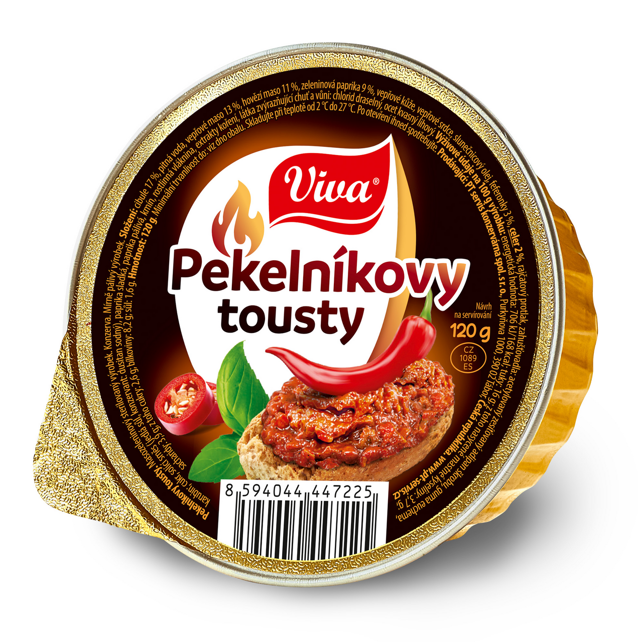 Viva Pekelníkovy tousty paštika 16 x 120 g