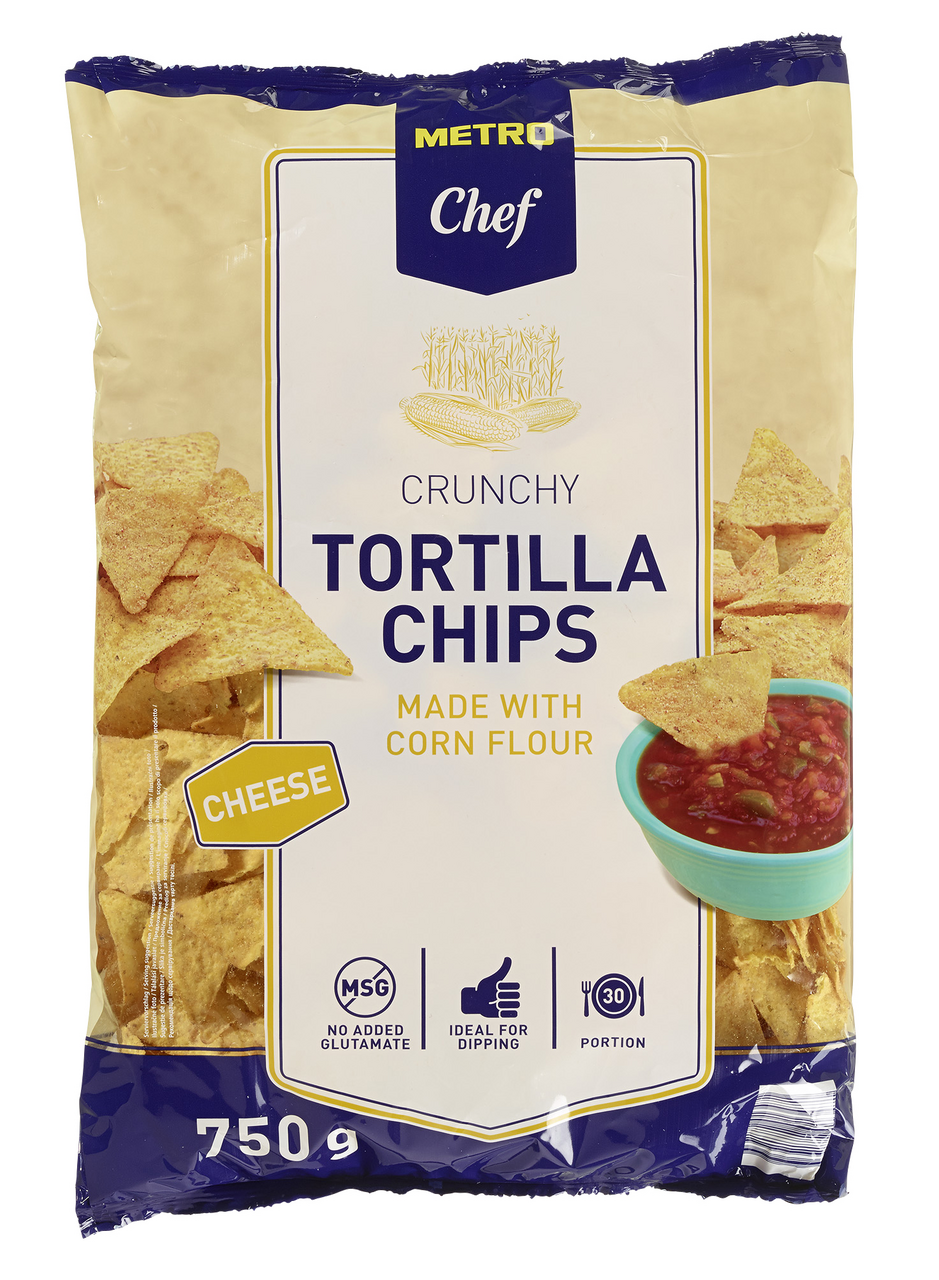 METRO Chef Tortilla chips sýrové 750 g
