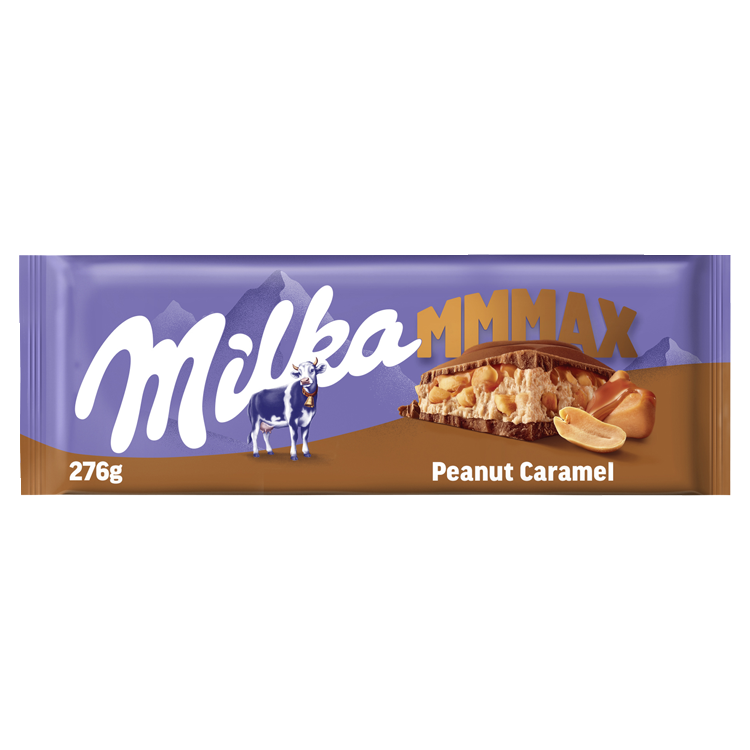 Milka Mmmax Čokoláda Peanut Caramel 276 g