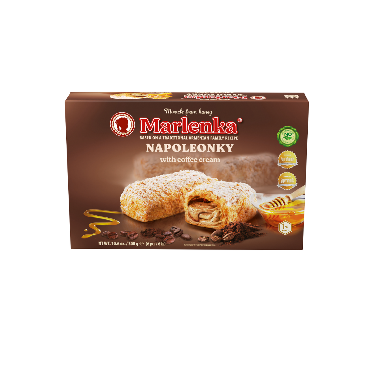 MARLENKA Napoleónky kávové chlaz. 300 g