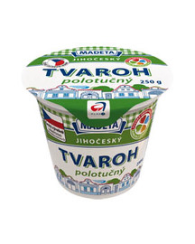 MADETA Jihočeský Tvaroh polotučný chlaz. 250 g
