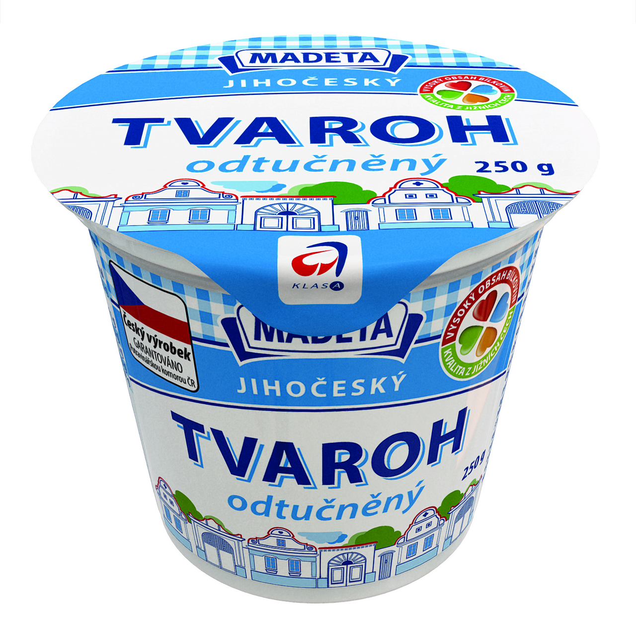 MADETA Jihočeský Tvaroh odtučněný chlaz. 250 g
