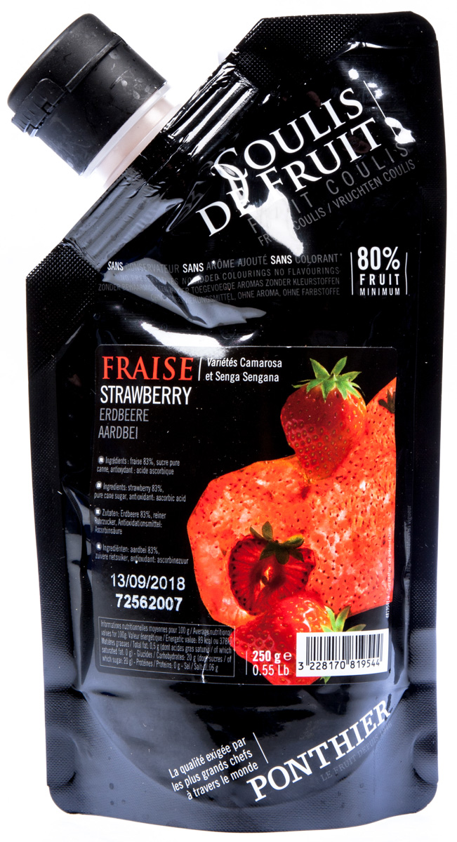 PONTHIER Pyré Coulis jahoda chlaz. 250 g