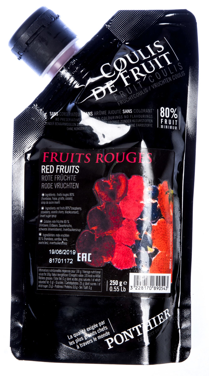 PONTHIER Pyré Coulis mix červeného ovoce chlaz. 250 g