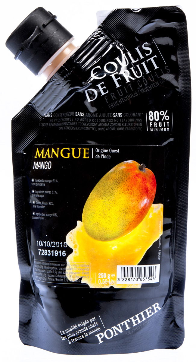 PONTHIER Pyré Coulis mango chlaz. 250 g