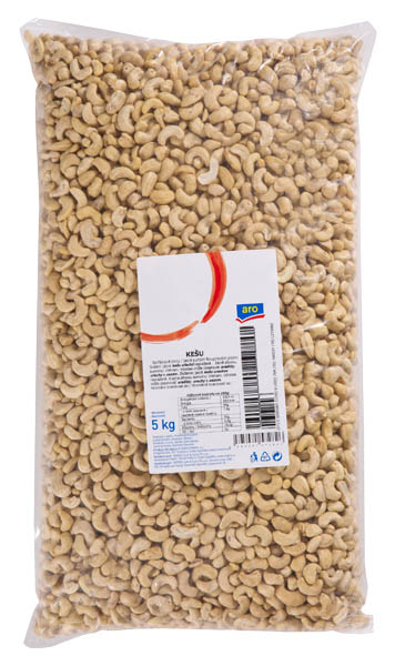 aro Kešu jádra natur 5 kg
