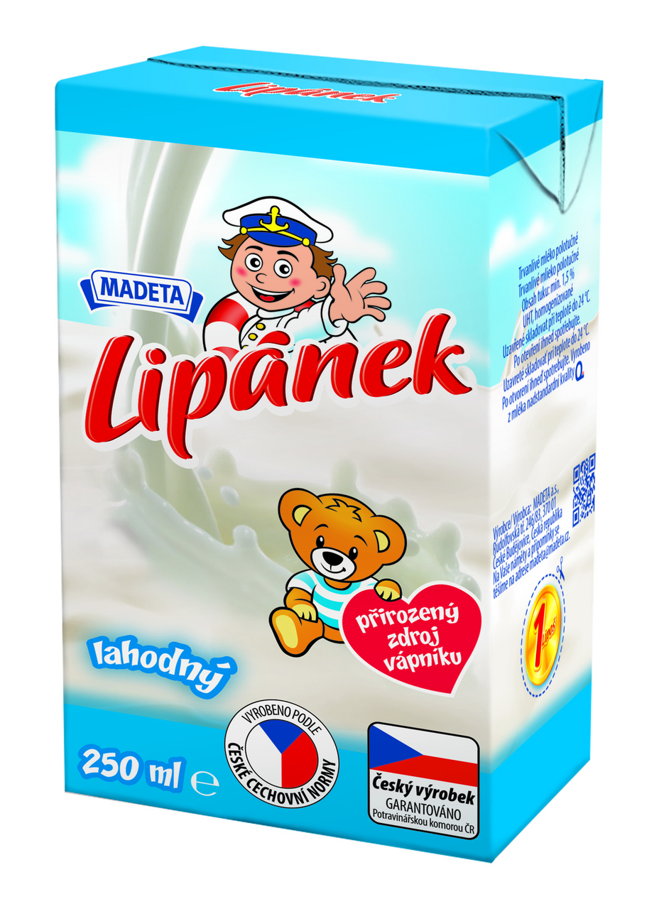 MADETA Lipánek Mléko 250 ml UHT