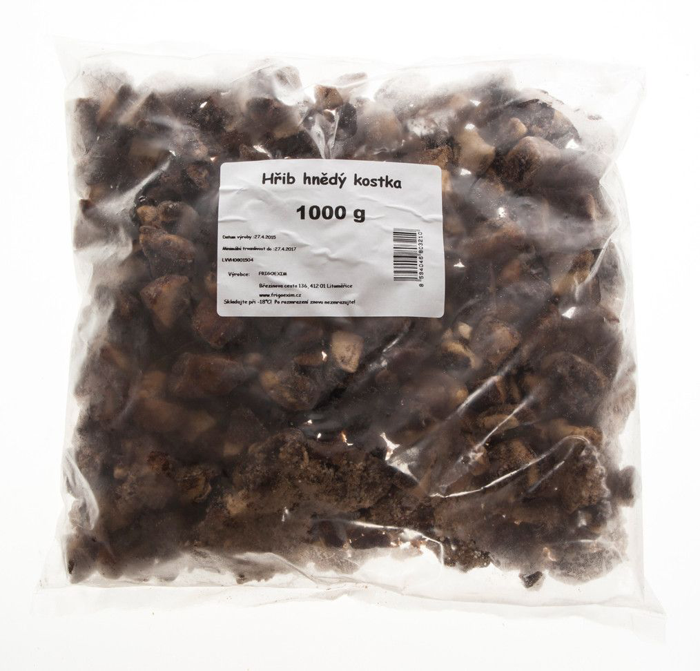 Hřib hnědý kostky mraž. 1 kg