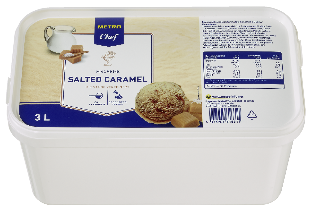 METRO Chef Zmrzlina slaný karamel mraž. 3 l
