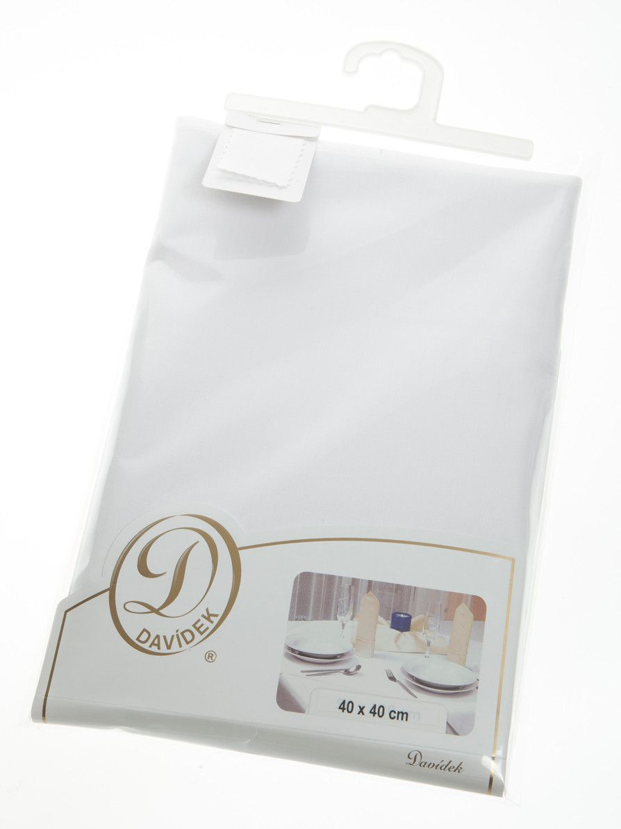 DAVÍDEK Ubrousek Classic 40 x 40 cm bílý 6 ks